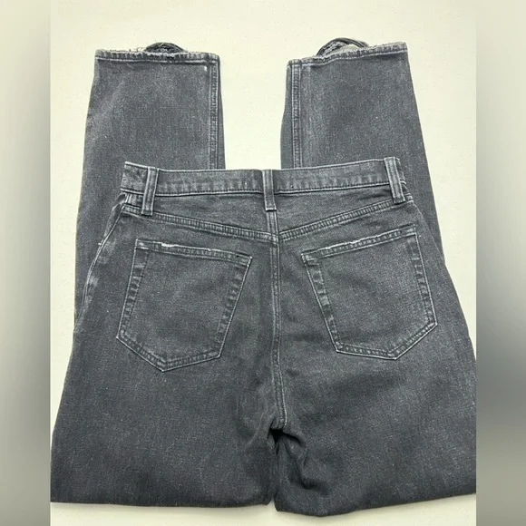Abercrombie & Fitch Ultra High Rise The Ankle Straight Jeans Size 4L - Picture 3 of 12